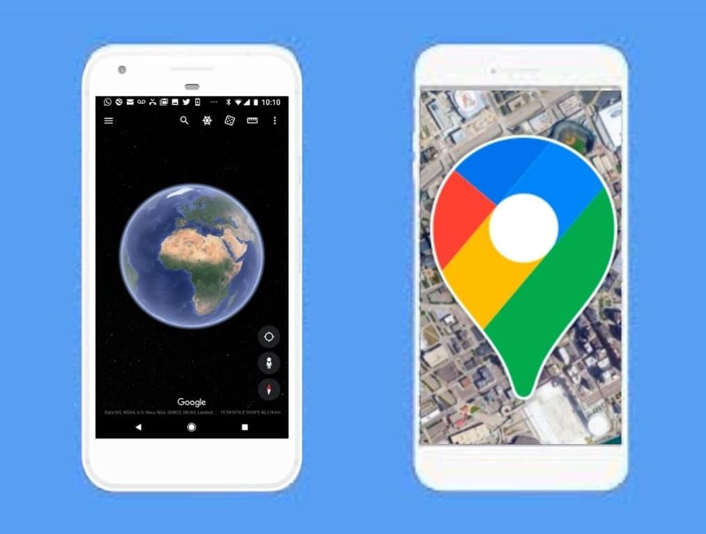 Aplicación para ver la ciudad por satélite 
